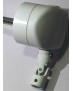 Renvoi en façade blanc modèle droit pour manivelle Ø12/ tige 6 pans 7 L200mm