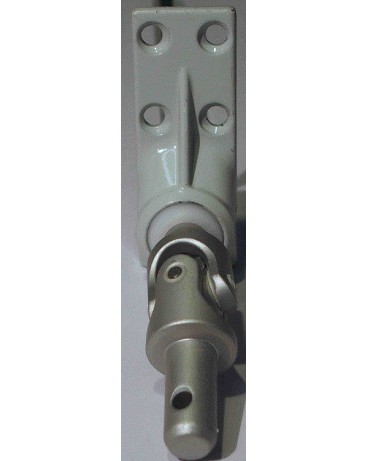 Sortie 45° plaque grise pour manivelle Ø13/ tige 6 Pans 7 L330mm